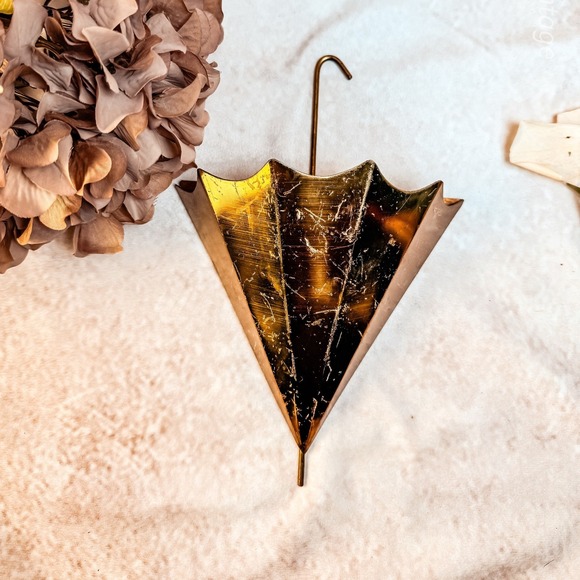 Brass Umbrella Wall Decor - Picture 3 of 6